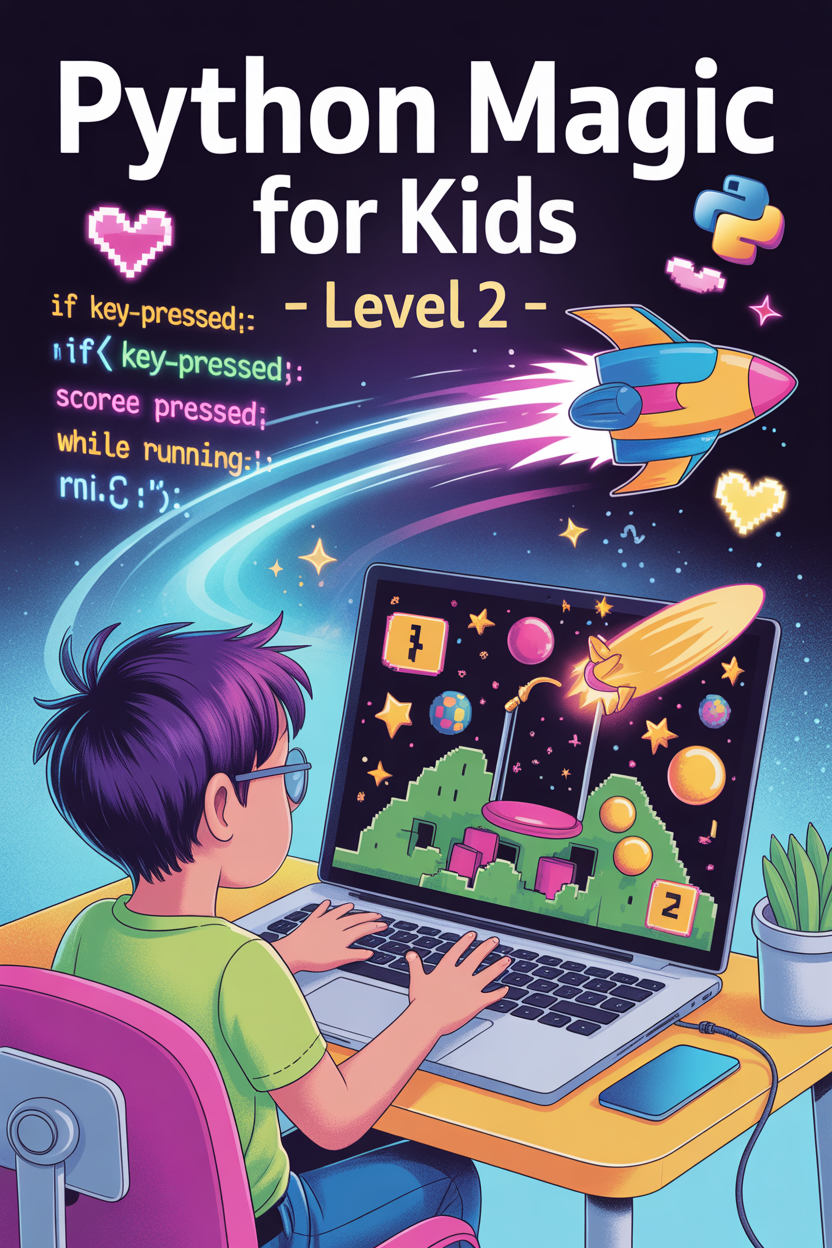 Python Magic for Kids Level 2 book cover