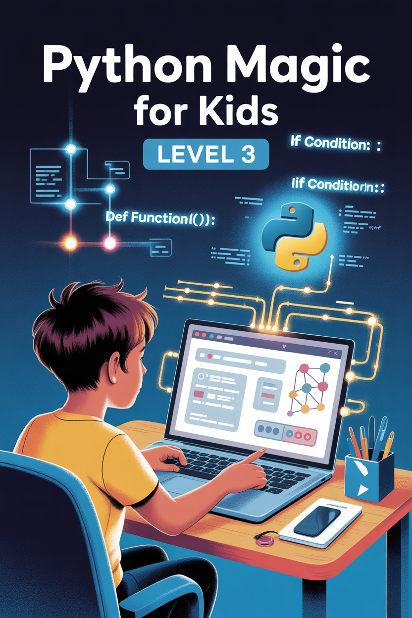 Python Magic for Kids Level 3 book cover